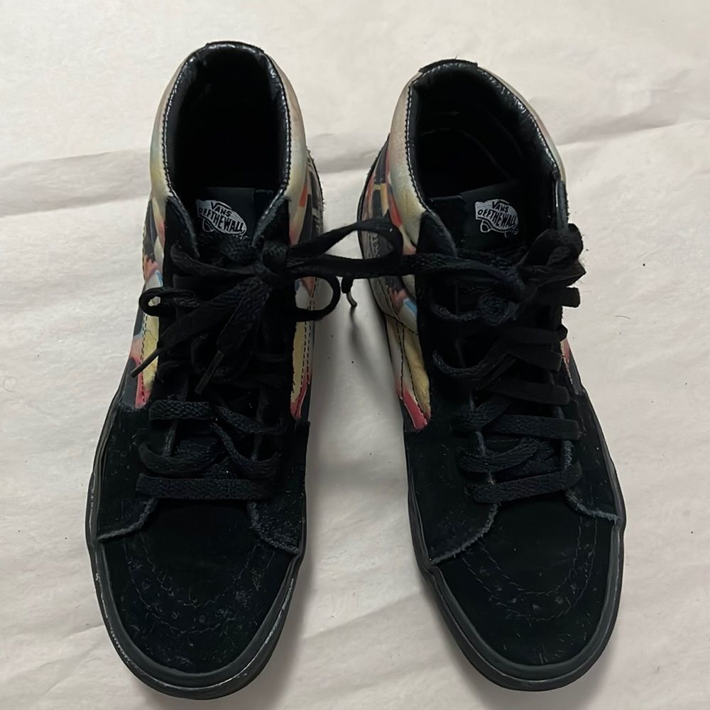 VANS GALAXY SUEDE FLORAL SKATEBOARD SHOES SIZE SIZE 7.5